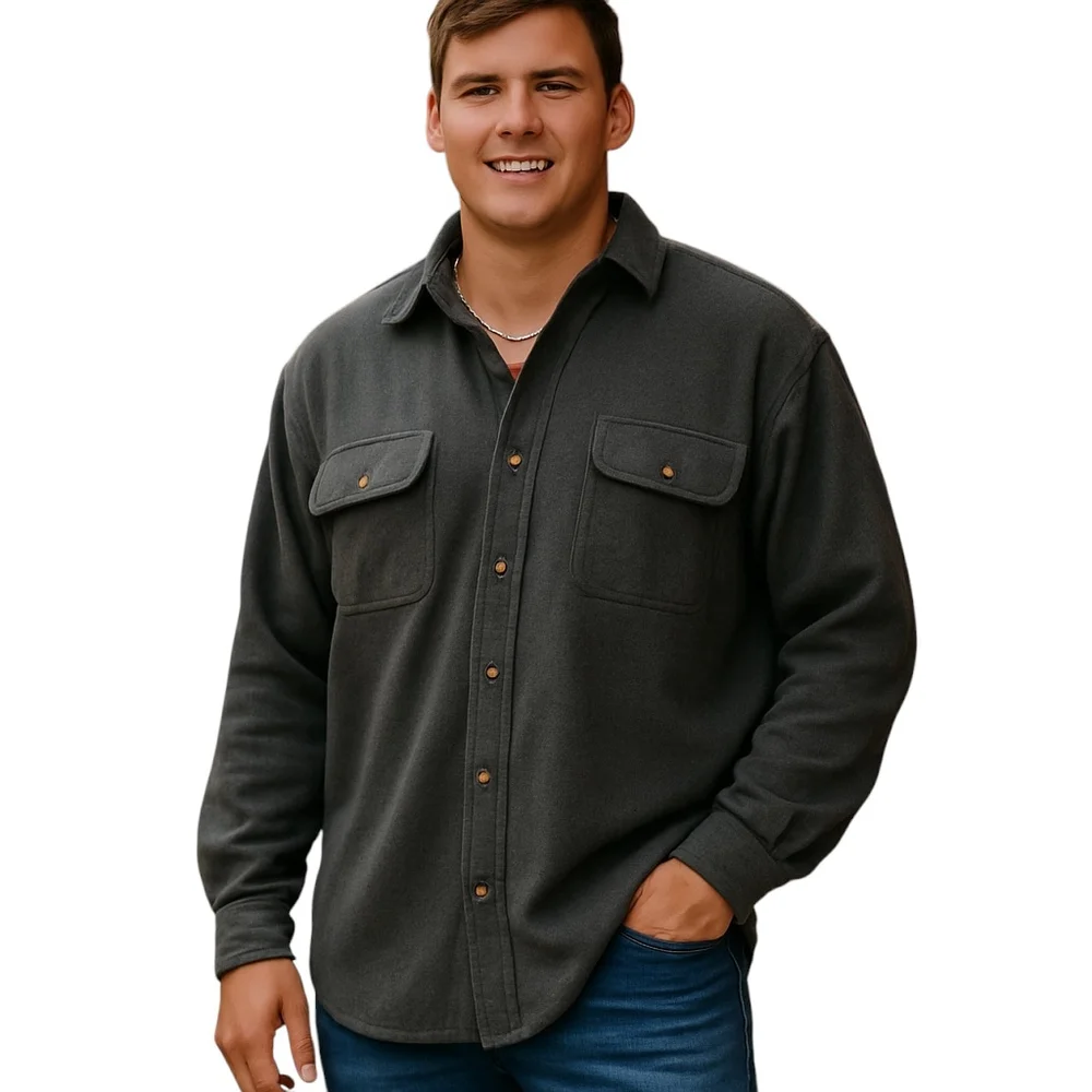 Field and Stream Button Up Shirt Men XL Gray Long Sleeve - Picture 1 of 12